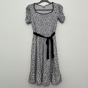 Monteau Black and white floral dress size XS